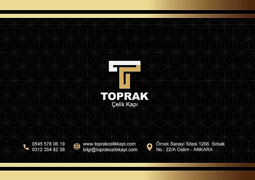 Toprak Çelik Kapı Katalog Arka Sayfa